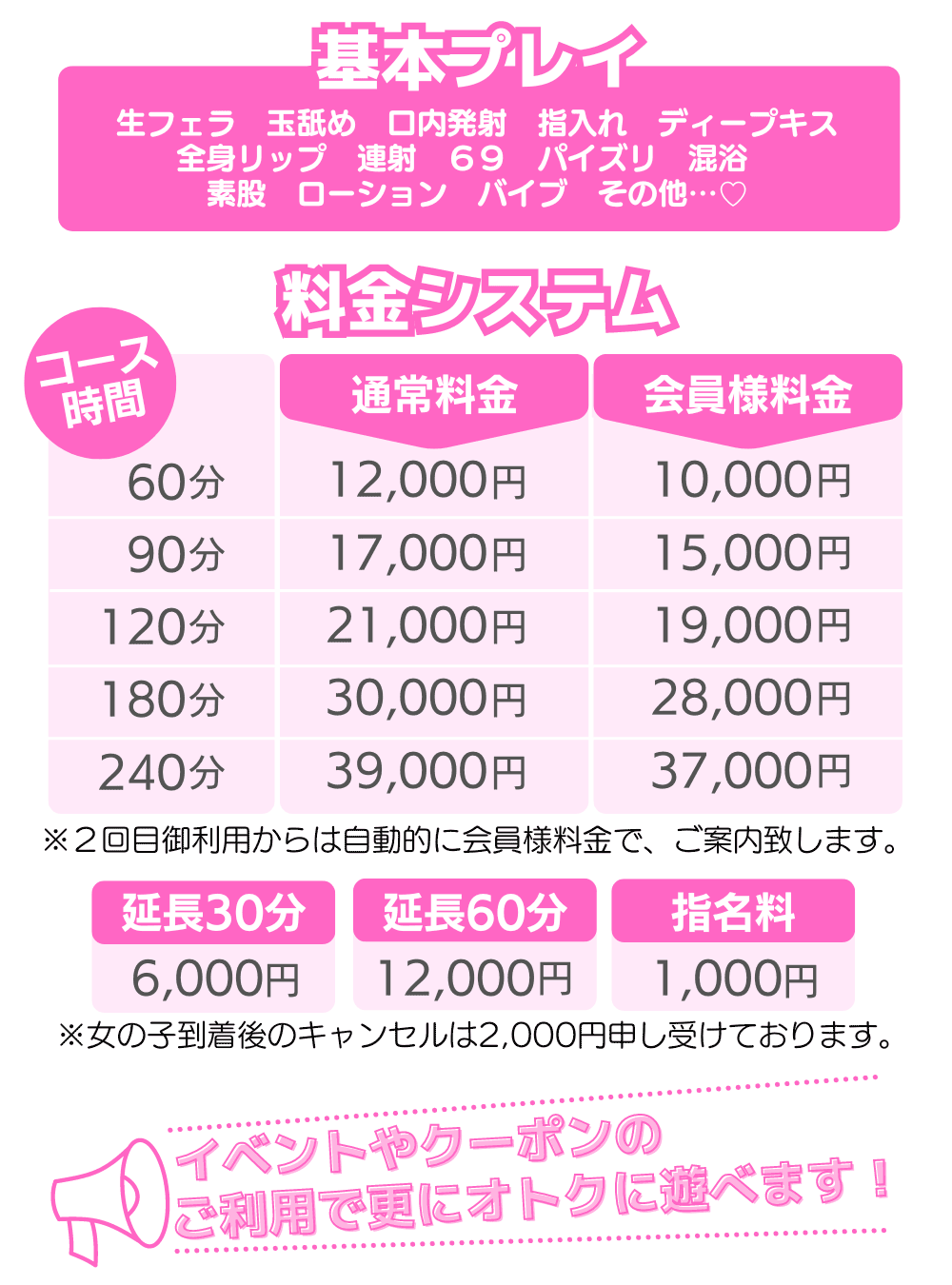 料金表